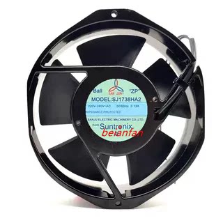 SJ1738HA2 台湾三巨风机AC220V 17238 HA1机柜变频器轴流散热风扇