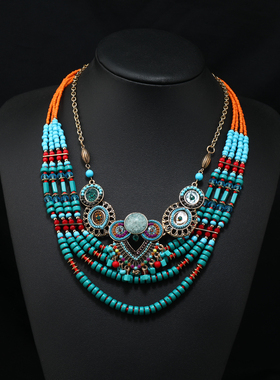 欧美复古异域波西米亚项链女