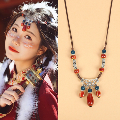 民族风头饰异域风情额饰项链