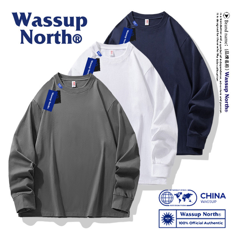 WASSUP NORTH重磅纯T恤