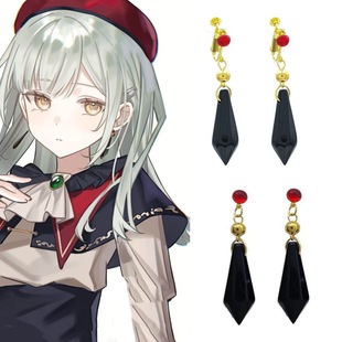 动漫颂乐人偶若叶睦cos耳夹八幡海铃丰川祥子三角初华MyGO耳环礼