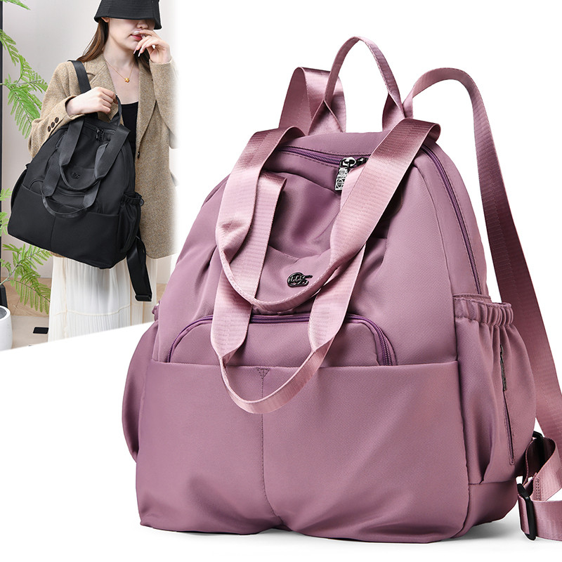 简约风两用大容量双肩包女学生书包多口袋轻便通勤包户外旅行背包,箱包皮具/热销女包/男包,双肩背包,淘宝优惠券,粉丝福利购,淘宝优惠卷