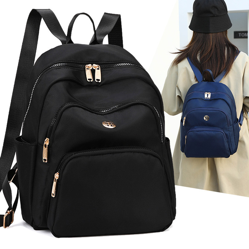 女士大容量双肩包2026新款百搭防水多隔层通勤包户外旅游背包