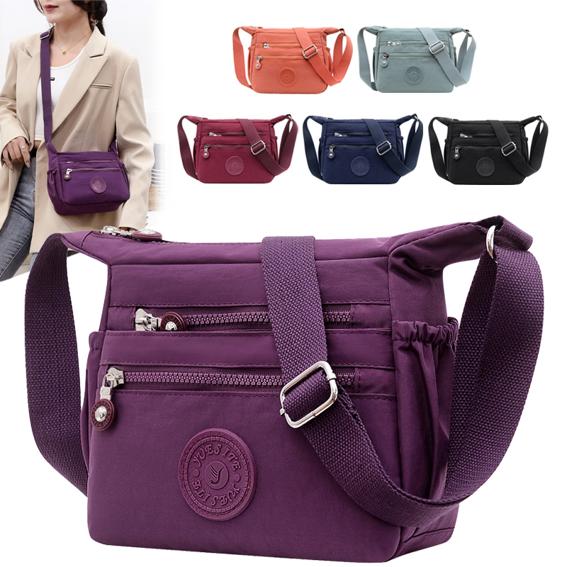 尼龙布斜挎包女2021新款潮中年女包包韩版百搭单肩包帆布包妈妈包在类目 箱包皮具/热销女包/男包, 女士包袋中 - 来自Buy2taobao.com提供专业的淘宝代购服务
