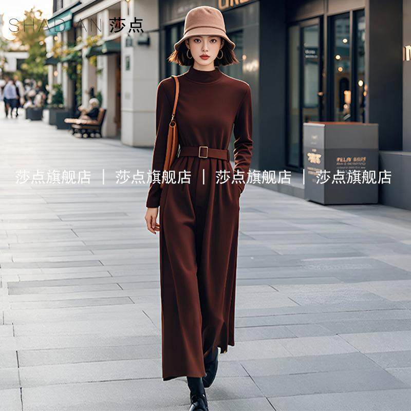 高级连衣裙内搭打底裙配大衣莎点