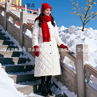 羽绒棉服女款2025新款冬季中长款加厚棉衣外套小个子棉袄高级感