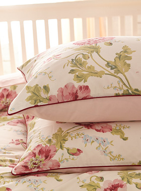 美式60支长绒棉贡缎48×74cm全棉枕套定制51×91纯棉枕头套一对装