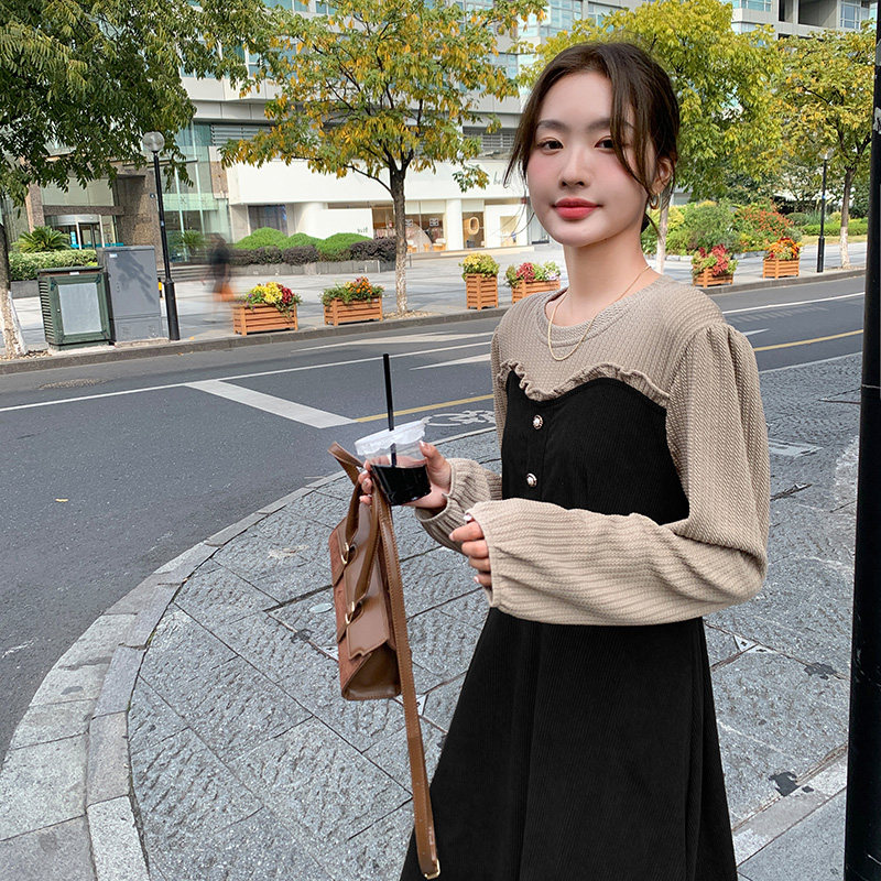2023春装撞色连衣裙2732302P115控价168年后出货,女装连衣裙,浙宝273