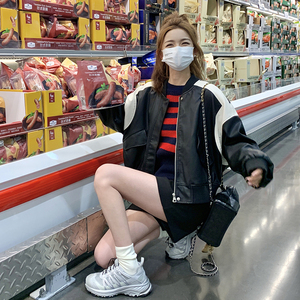 红色娃娃领连衣裙女2025春夏新款大码宽松甜美小个子百褶衬衫裙子图片