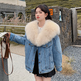 现货大毛领派克服273335P215控298，女装派克服，浙宝273