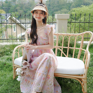 新款现货小飞袖连衣裙273 2354P115控168图片