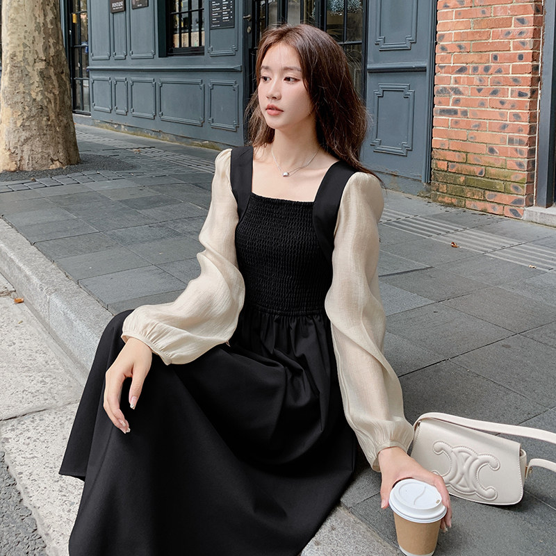 现货秋装新款拼接连衣裙273  2367 P135控188图片