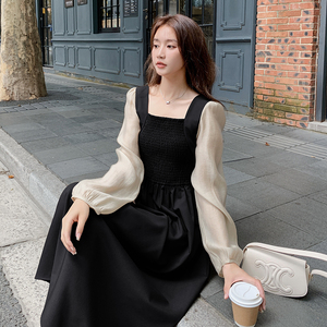现货秋装新款拼接连衣裙273  2367 P135控188图片