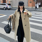 有买家秀新款长款双面羊绒2738311P260398，女装毛呢外套，浙宝273