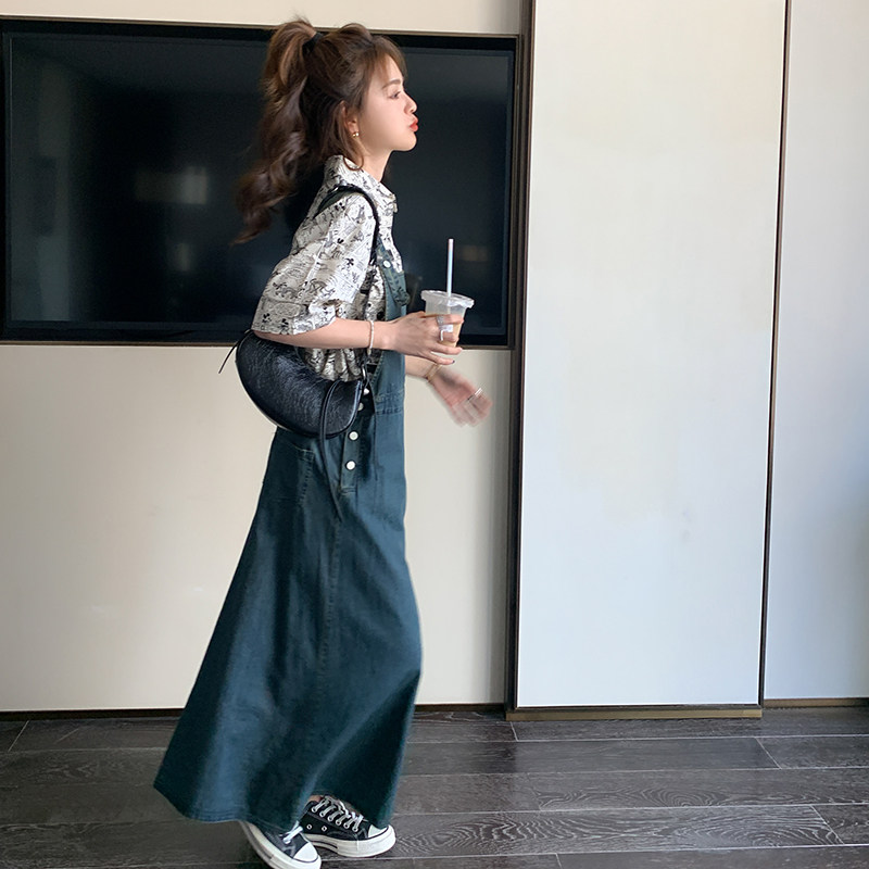 现货新款夏装薄款水洗牛仔吊带裙2732319P125控178,女装连衣裙,浙宝273