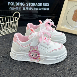 女童鞋板鞋2026新款冬季儿童公主运动鞋软底小白鞋女孩休闲运动鞋