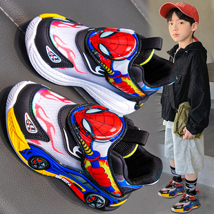 运动鞋 子软底男孩小童炸街老爹鞋 2025秋季 儿童鞋 新款 蜘蛛侠男童鞋