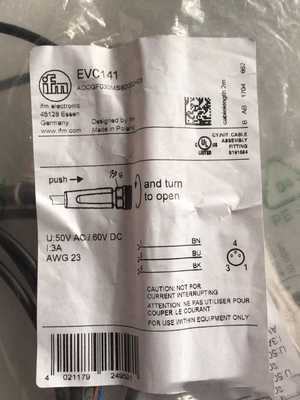 原装包邮 IFM EVC141 EVC142 EVC144 EVC151 EVC150 连接线现货