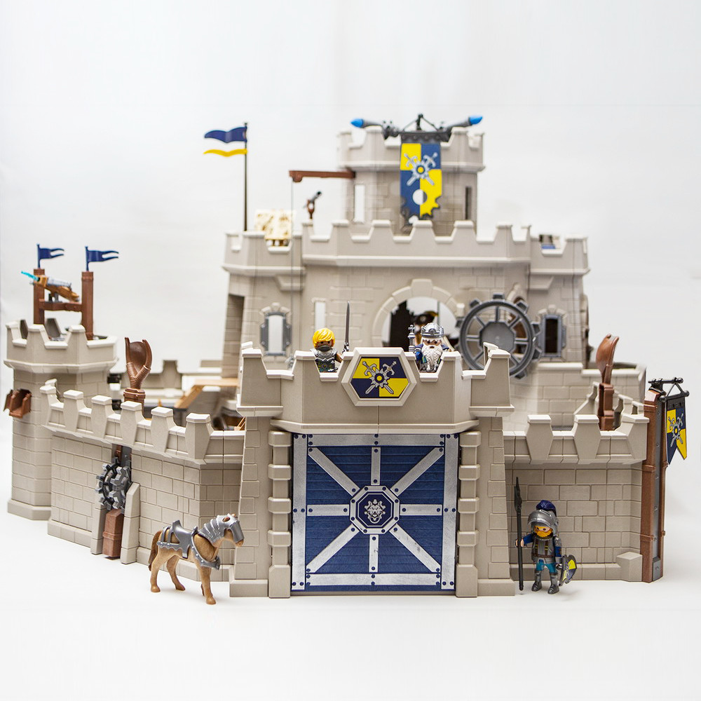 德国playmobil摩比世界男孩战争组装骑士城堡大型 送儿童生日礼物