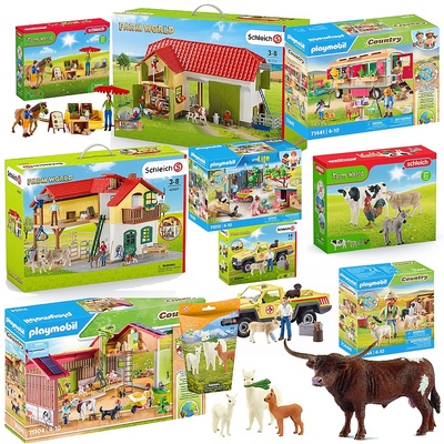 德国思乐玩具schleich动物农场playmobil摩比世界 送男女儿童礼物