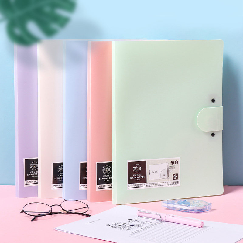 创源PP风琴试卷夹文件分类收纳袋