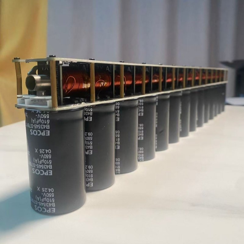 集成电磁炮24级简单多级DIY拼装线圈炮 物理电学实验教具科学模型