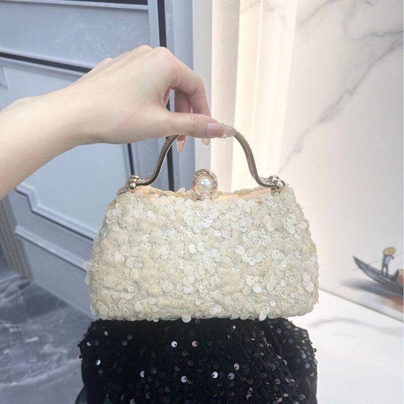 跨境爆款新娘婚纱晚礼服手拿女包