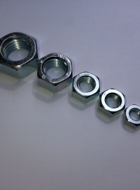 GB52六角螺母4.8级镀锌螺母M3M4M5M6M8M10M12M14M16M18M20M24M30