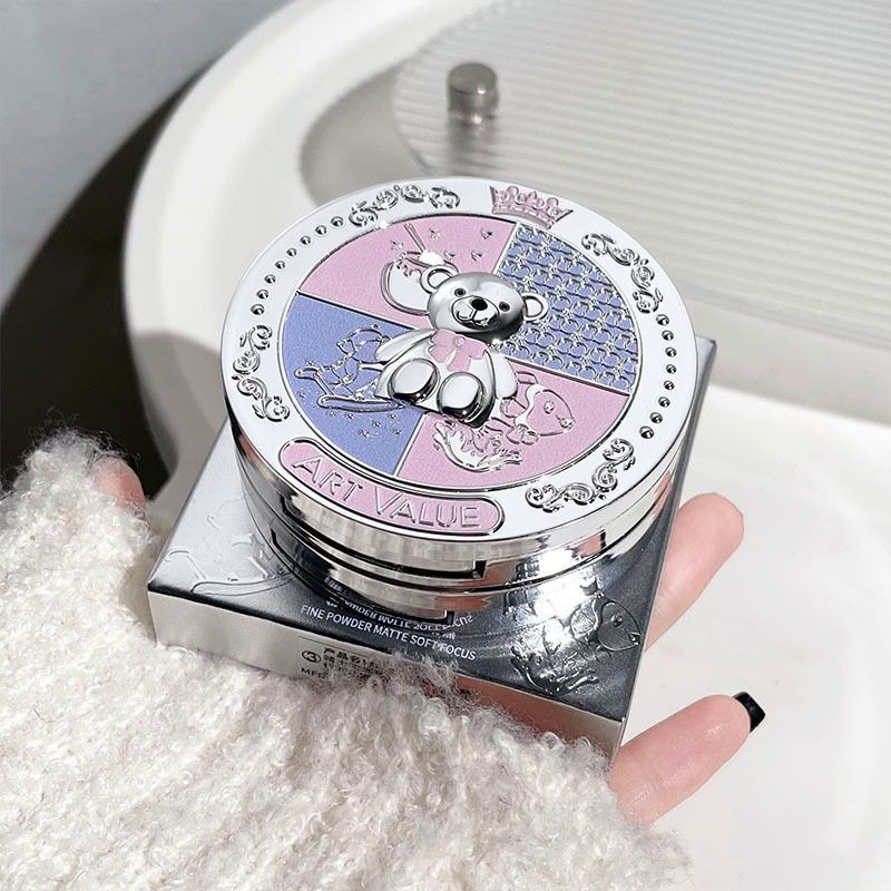 骑士Ar粉素Val直播焦散雾面粉饼