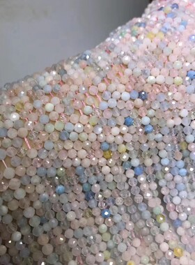 摩根石刻面半成品闪亮散珠特价
