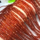 6MM天然水晶A货红玛瑙钻石切面盘珠扁珠散珠半成品手链项链配件
