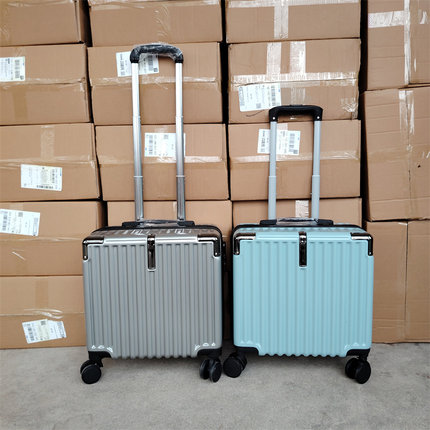 定制印刷小型行李箱女轻便14寸登机箱万向轮18商务拉杆箱男女旅行