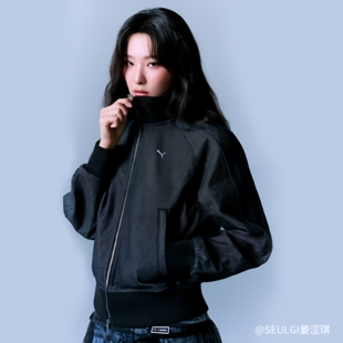 PUMA彪马女子MUSINSA联名春季宽松做旧牛仔复古工装T7外套638017