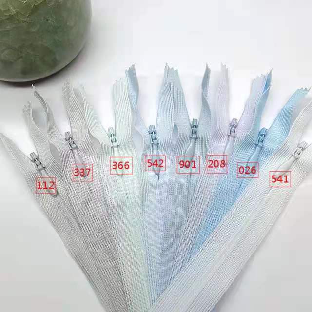 现货正品YKK丝边隐形拉链 YKK25-60厘米夏装连衣裙半裙等