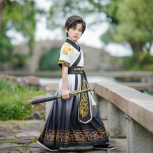 男童短袖汉服2025夏季原创中国风儿童古装男孩学生国学服唐装书生