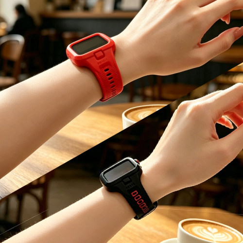 适用华为Watch FIT3/4 4pro/5pro防爆膜时尚运动硅胶表带表壳一体