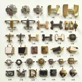 饰男女鞋 靴子金属装 饰品配件 侧面搭扣配饰乐福鞋 可拆卸装 饰鞋 扣鞋