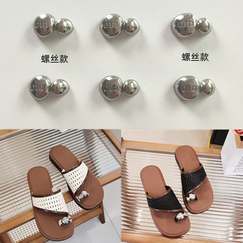 金属装饰鞋扣拖鞋脚趾螺丝