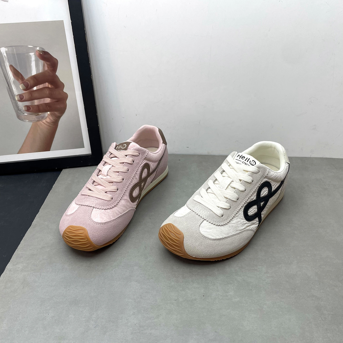 歪头鞋2026春季新款真皮深口系带软底舒适防滑复古德训鞋休闲女鞋,女鞋,德训鞋,淘宝优惠券,粉丝福利购,淘宝优惠卷