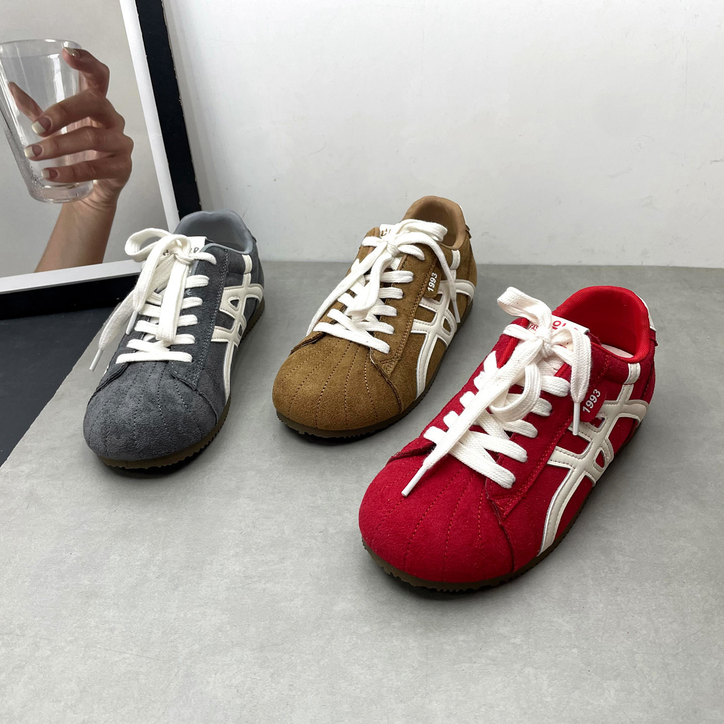 2026春季新款女鞋圆头深口系带平底防滑软底复古德训鞋休闲女单鞋,女鞋,德训鞋,淘宝优惠券,粉丝福利购,淘宝优惠卷