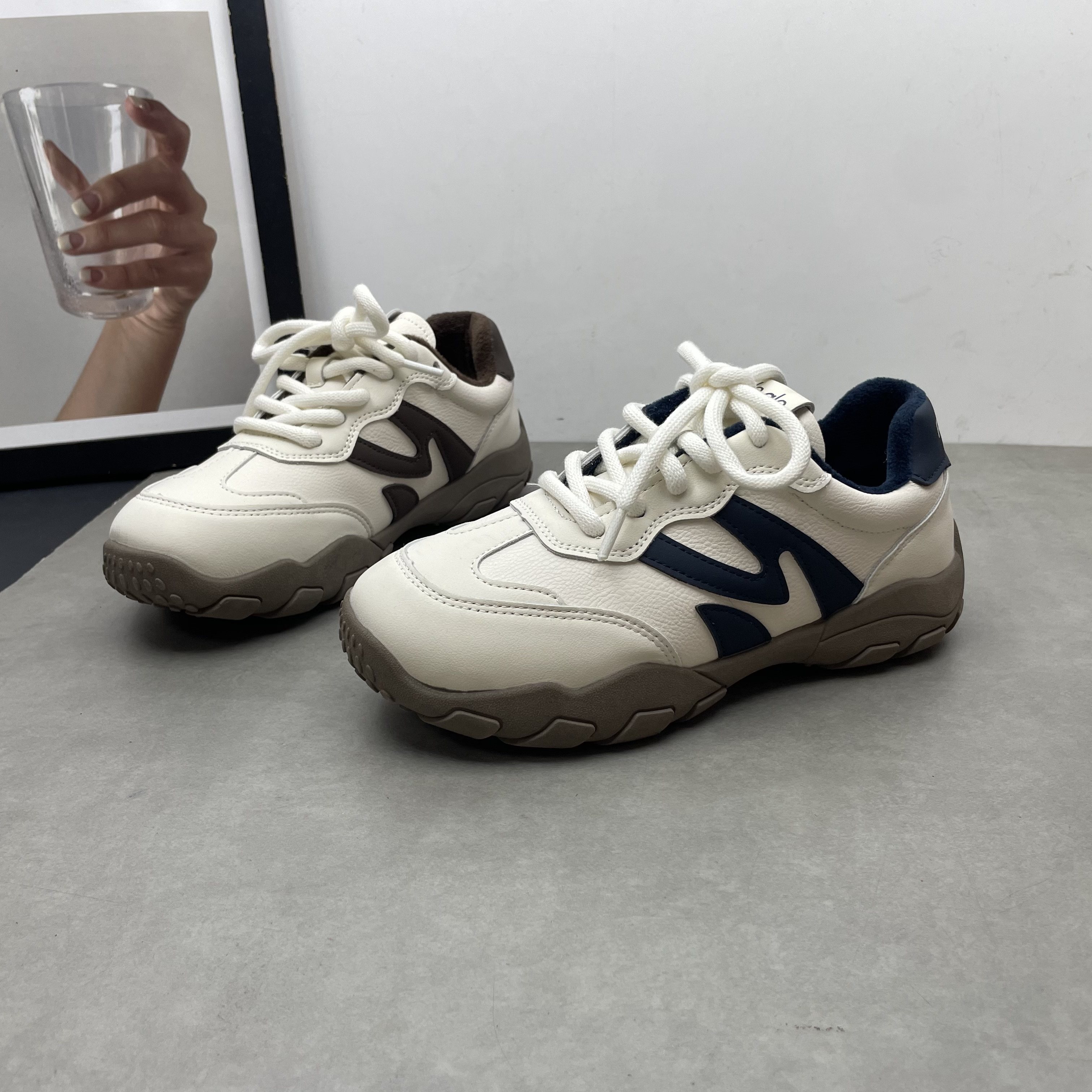 2025冬季新款圆头深口系带加绒保暖软底防滑休闲阿甘鞋运动女棉鞋,女鞋,棉鞋,淘宝优惠券,粉丝福利购,淘宝优惠卷