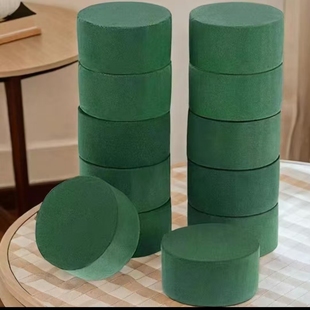 福桶圆形花泥正方形花盒填充泡沫干花鲜花花盒泥吸水海绵