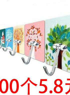挂钩墙上自粘多功能家用衣帽钩粘