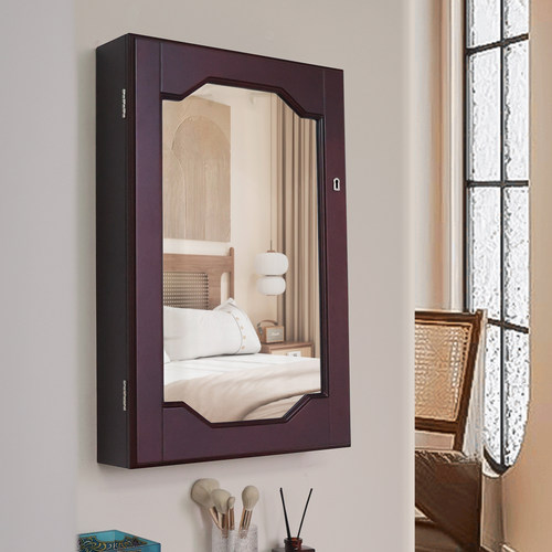 精纷优品壁挂式带锁镜柜多功能