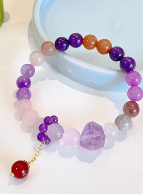 本命年龙年九紫离火手串天然多宝