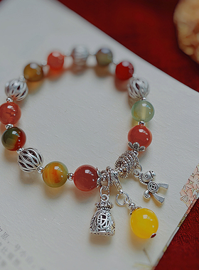 小众玛瑙招财转运水晶手链