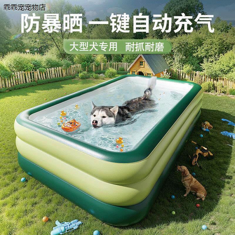 √宠物狗狗泳池充气游泳