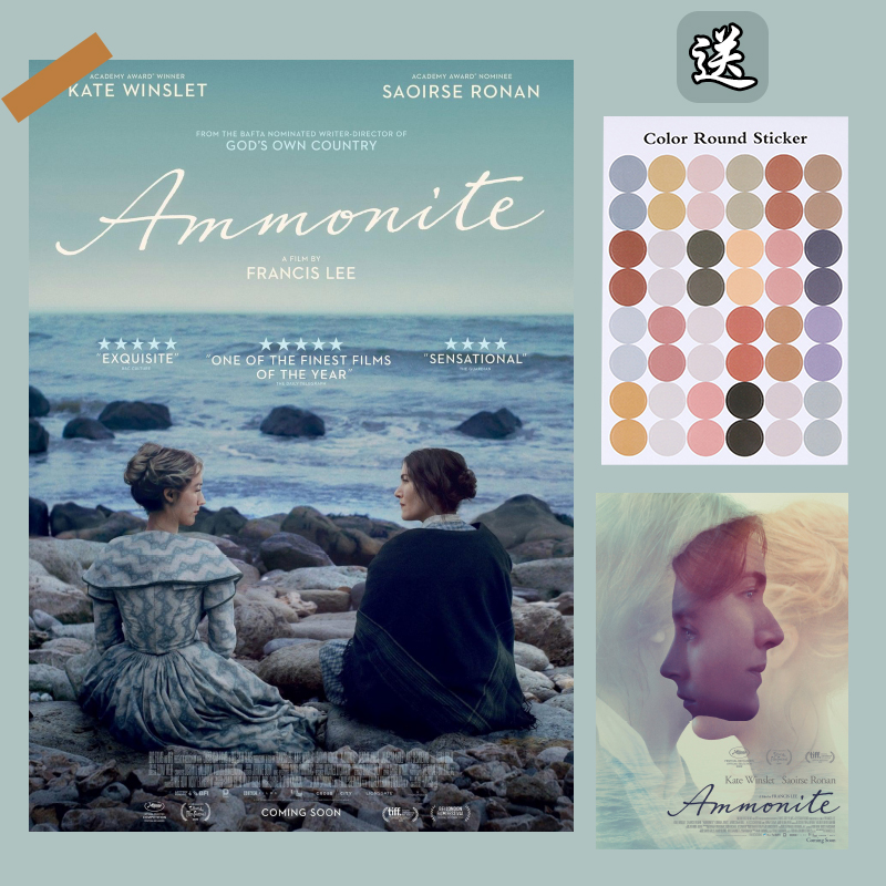 菊石ammonite 罗南电影海报同性爱情 宿舍背景墙贴装饰画卧室挂画