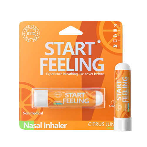 跨境专供START FEELING薄荷精油复方提神醒脑舒缓鼻棒鼻通能量棒