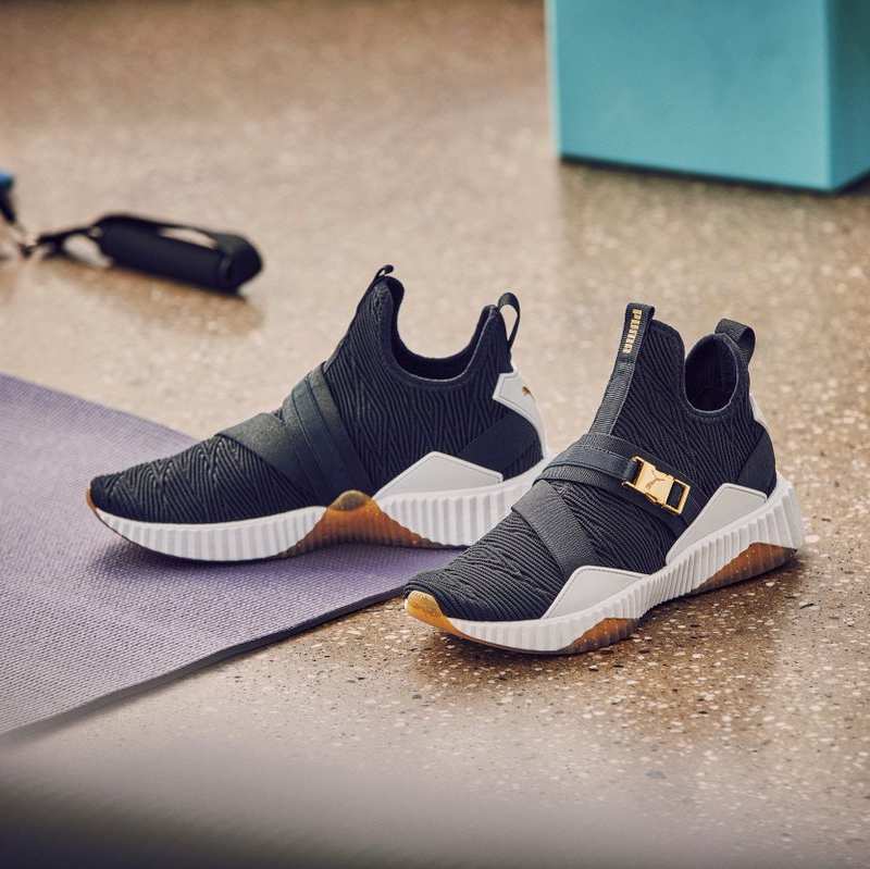 代購PUMA彪馬女鞋 DEFY MID VARSITY 傻臉娜款金標女士休閑鞋